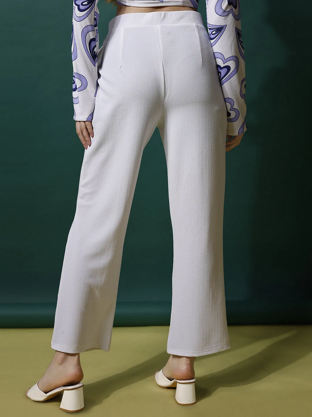 Classic High-Rise Casual Trousers