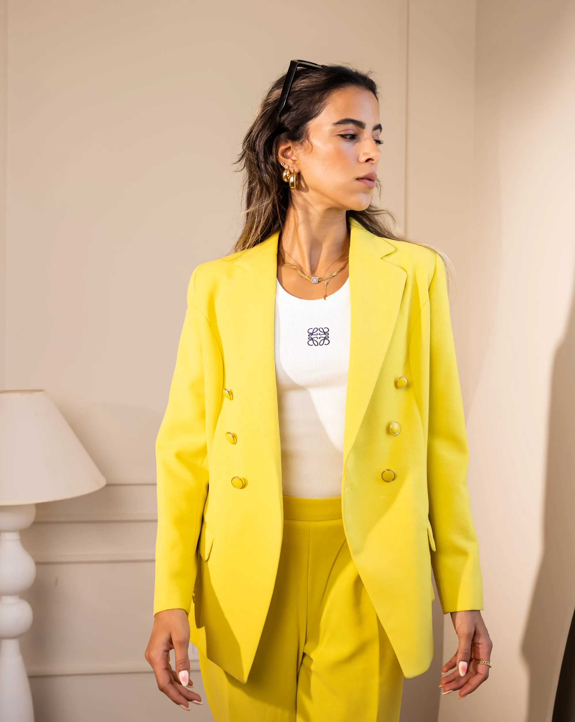 CLASSIC TROUSERS-YELLOW