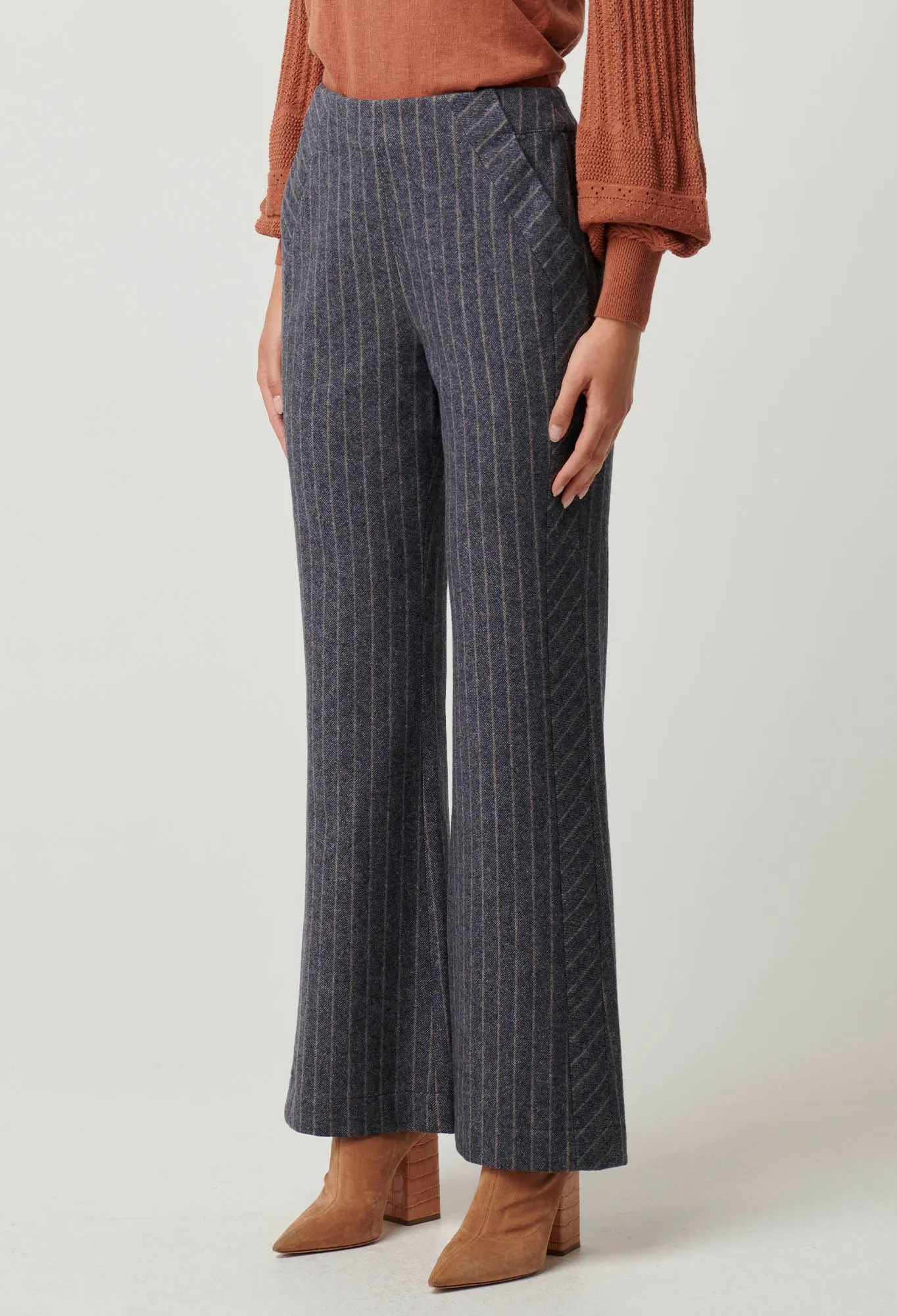 Coraline Chevron Stripe Ponte Pant