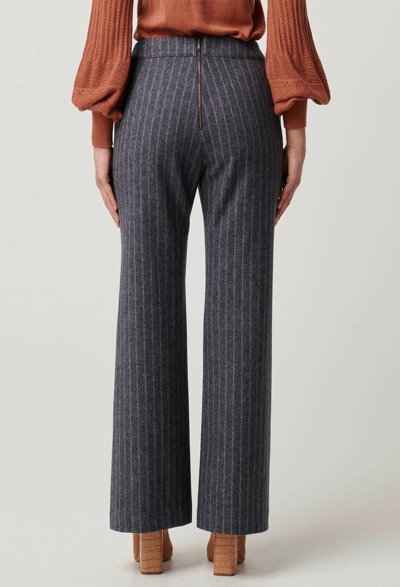 Coraline Chevron Stripe Ponte Pant