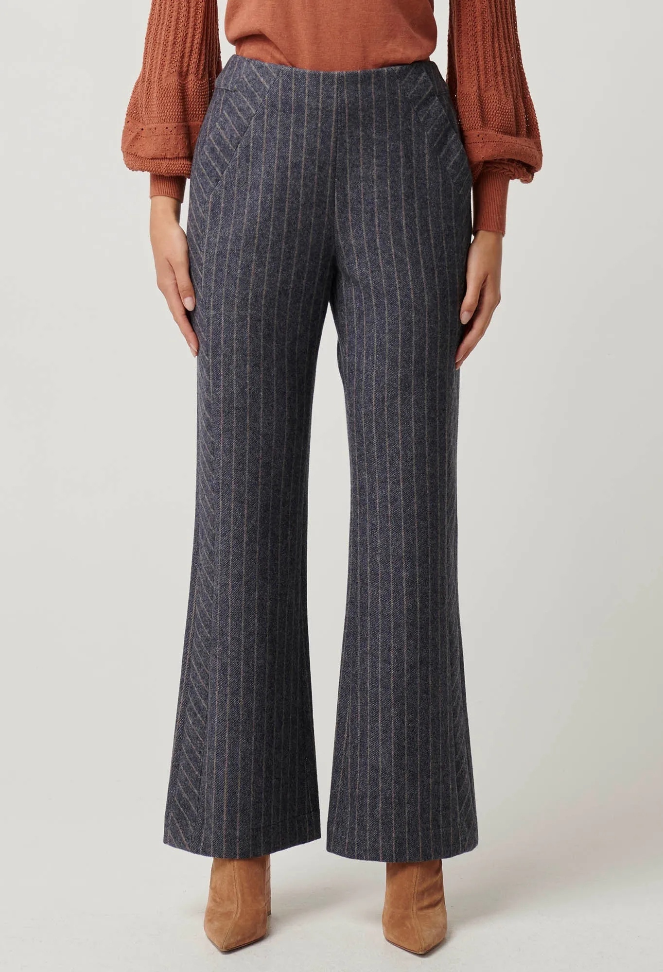 Coraline Chevron Stripe Ponte Pant