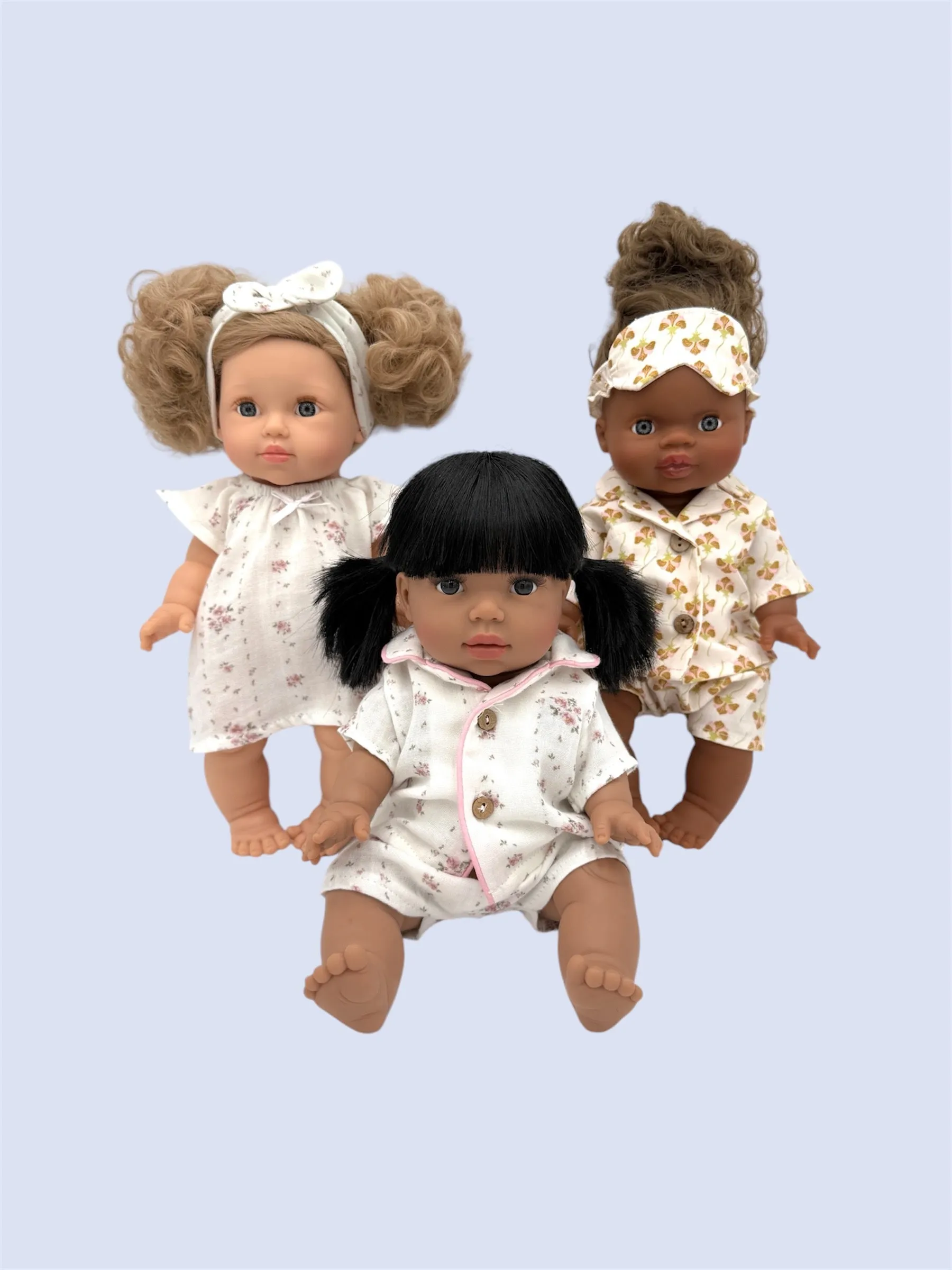 HOLIDAY EXCLUSIVE | Pajama Set - Pink-Lined White Floral