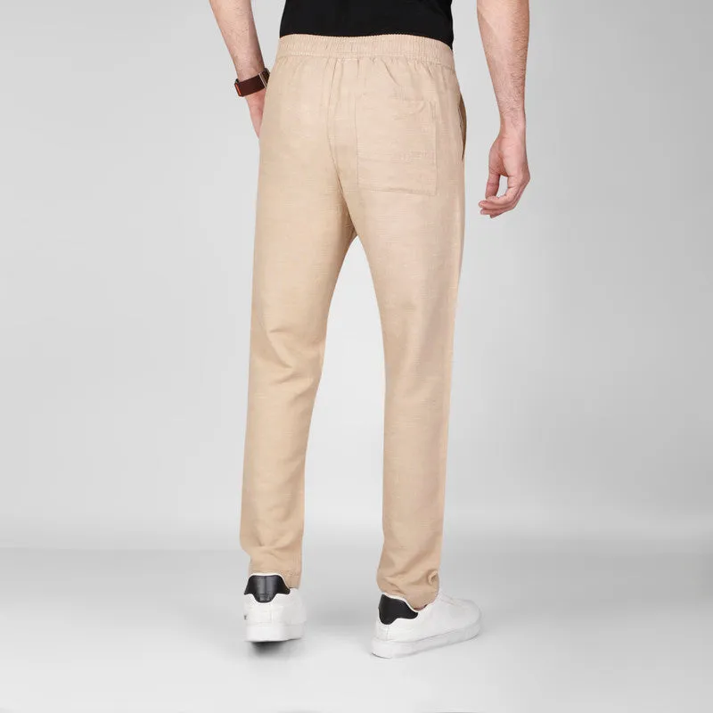 Lightweight Drawstring Trousers  -  CAMEL