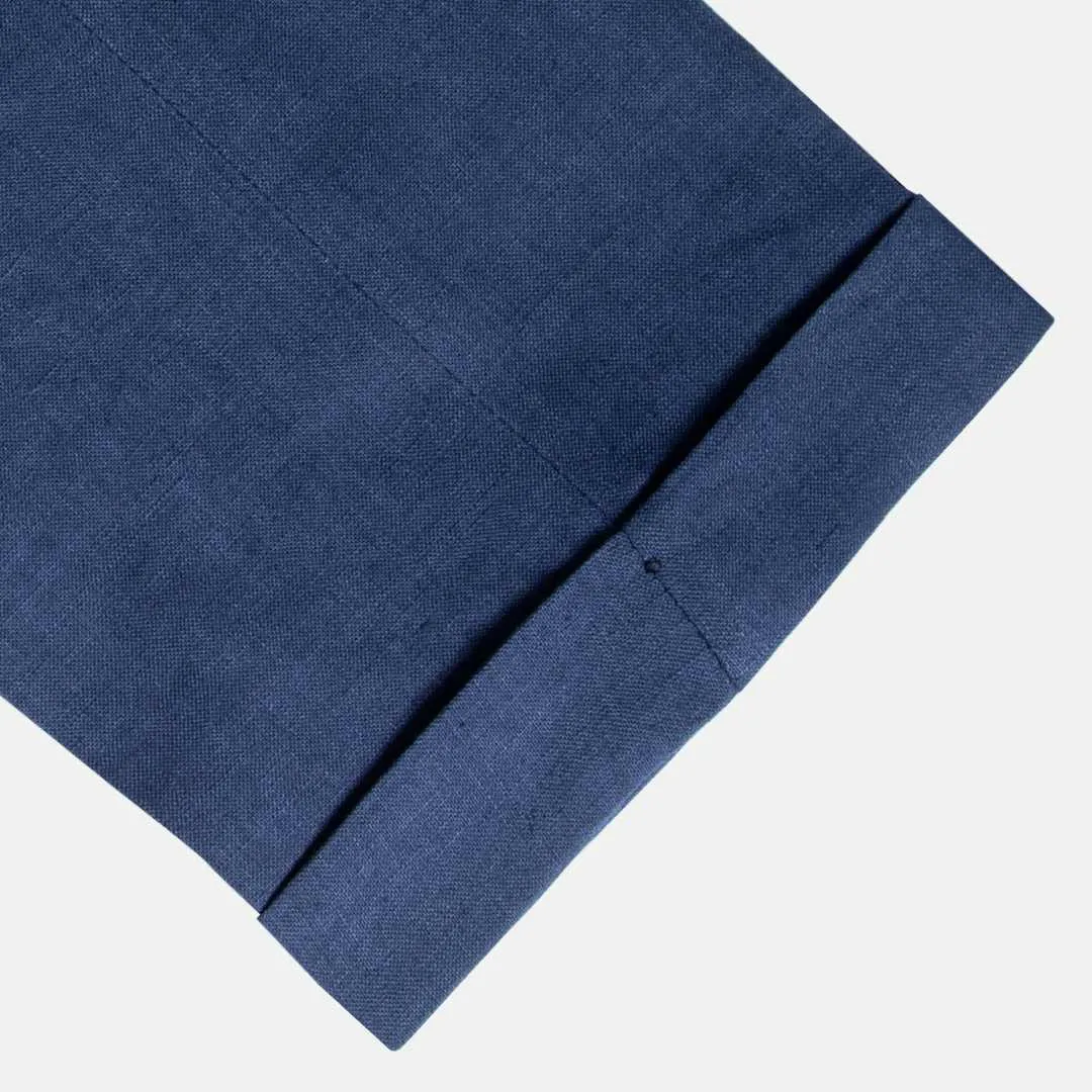 Navy Blue Linen Pants