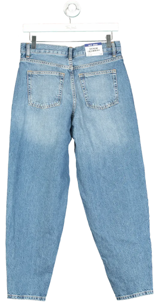 New Look Light Blue Barrel Leg Jean UK 8