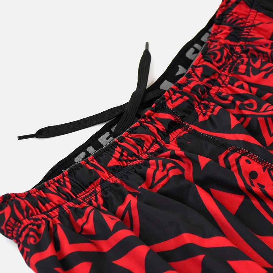 Oceanic Warrior Red Shorts