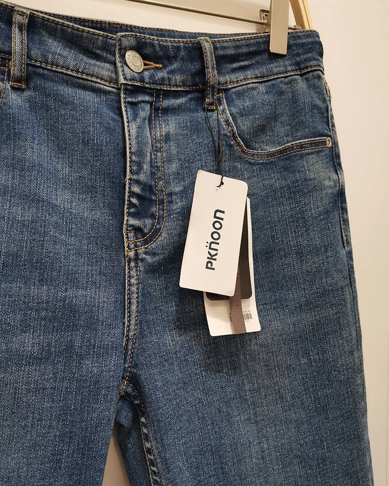 PKNOON Pants,Men's Classic 5-Pocket Relaxed Fit Cotton Jean