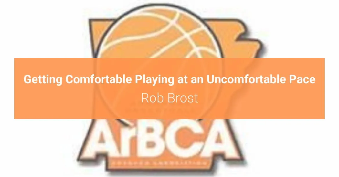 Rob Brost-Getting Comfortable Playing at an Uncomfortable Pace