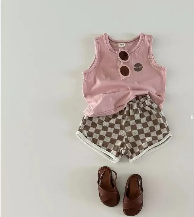 Terry Checker Shorts - 4 Colors