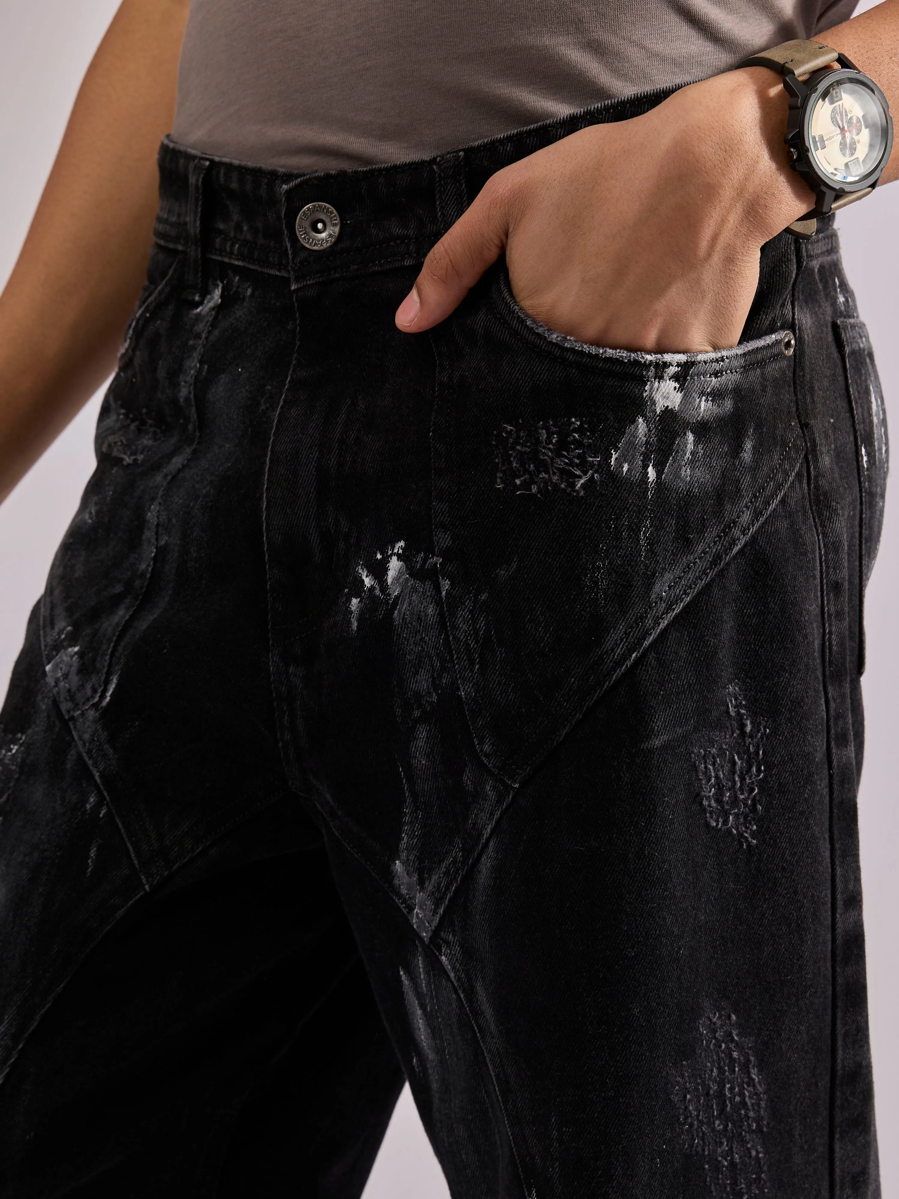 Tornix - Relaxed Fade jeans - Black