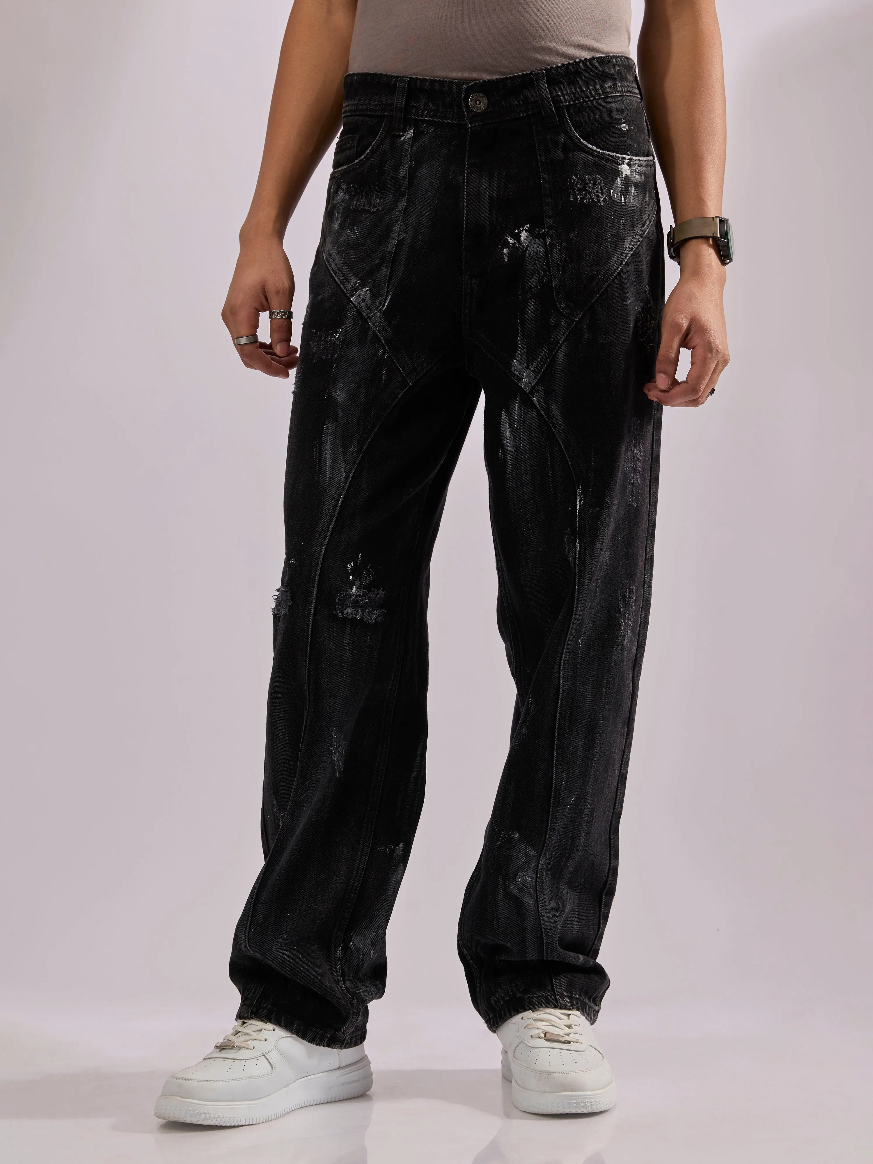 Tornix - Relaxed Fade jeans - Black