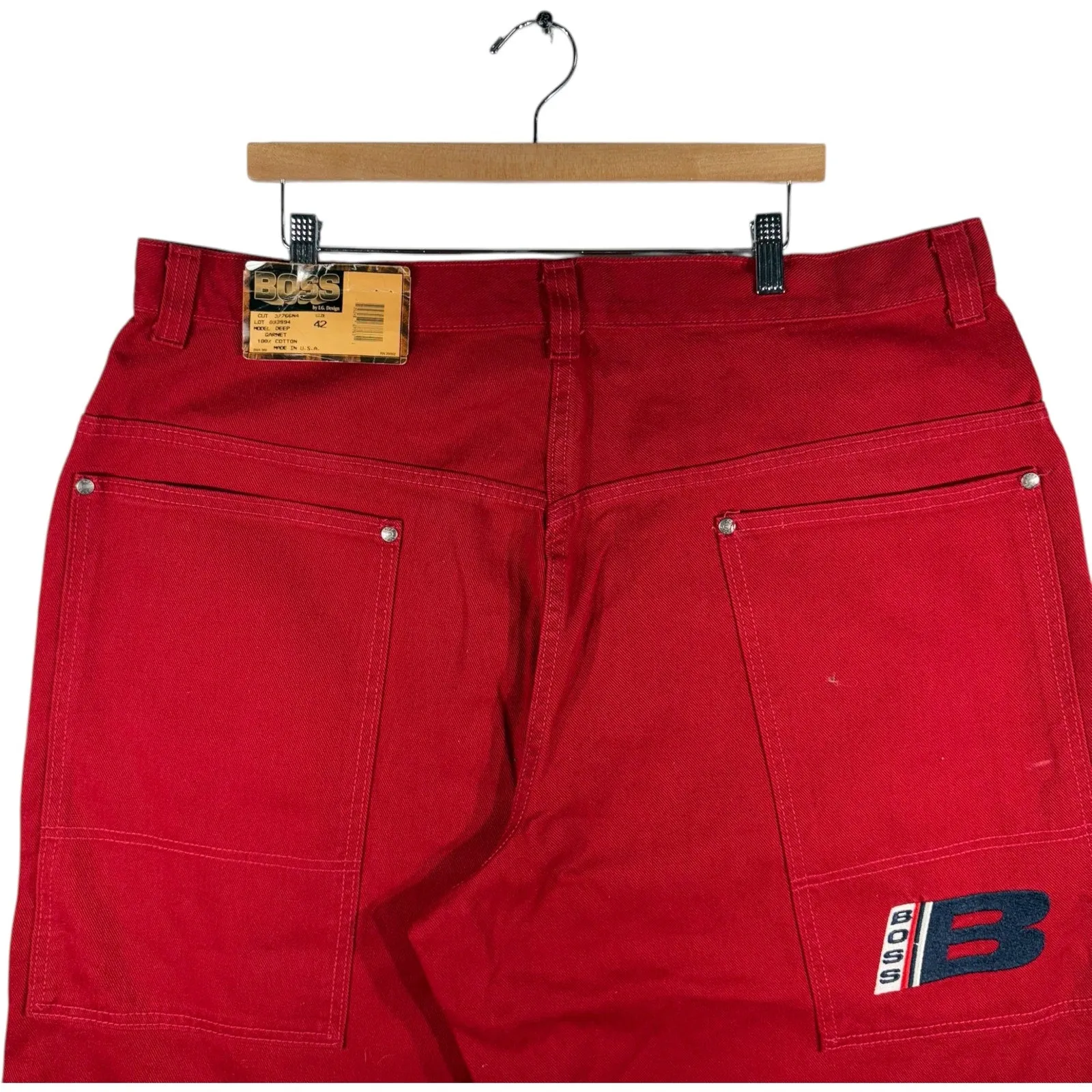 Vintage Boss Baggy Denim Chino Shorts 42