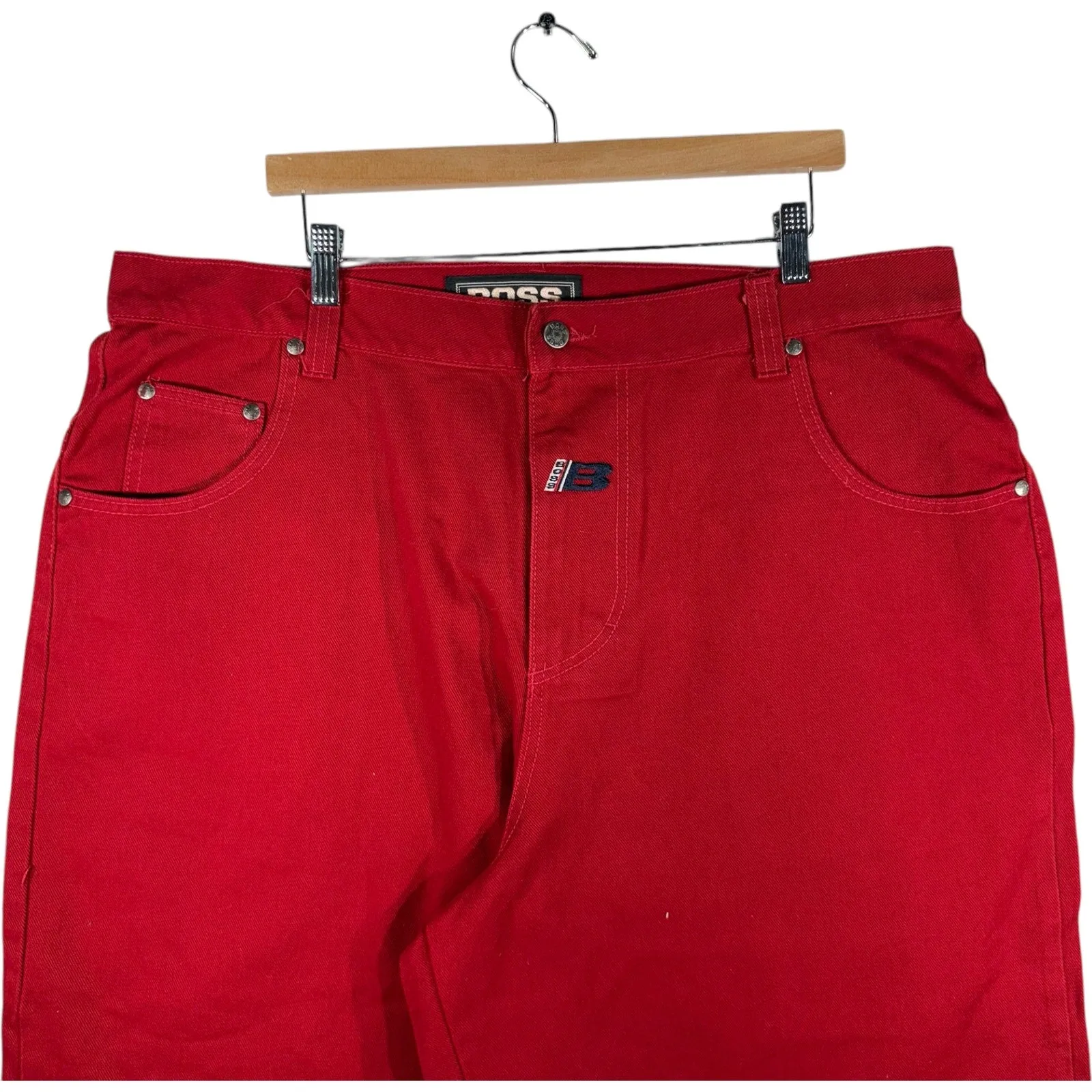 Vintage Boss Baggy Denim Chino Shorts 42