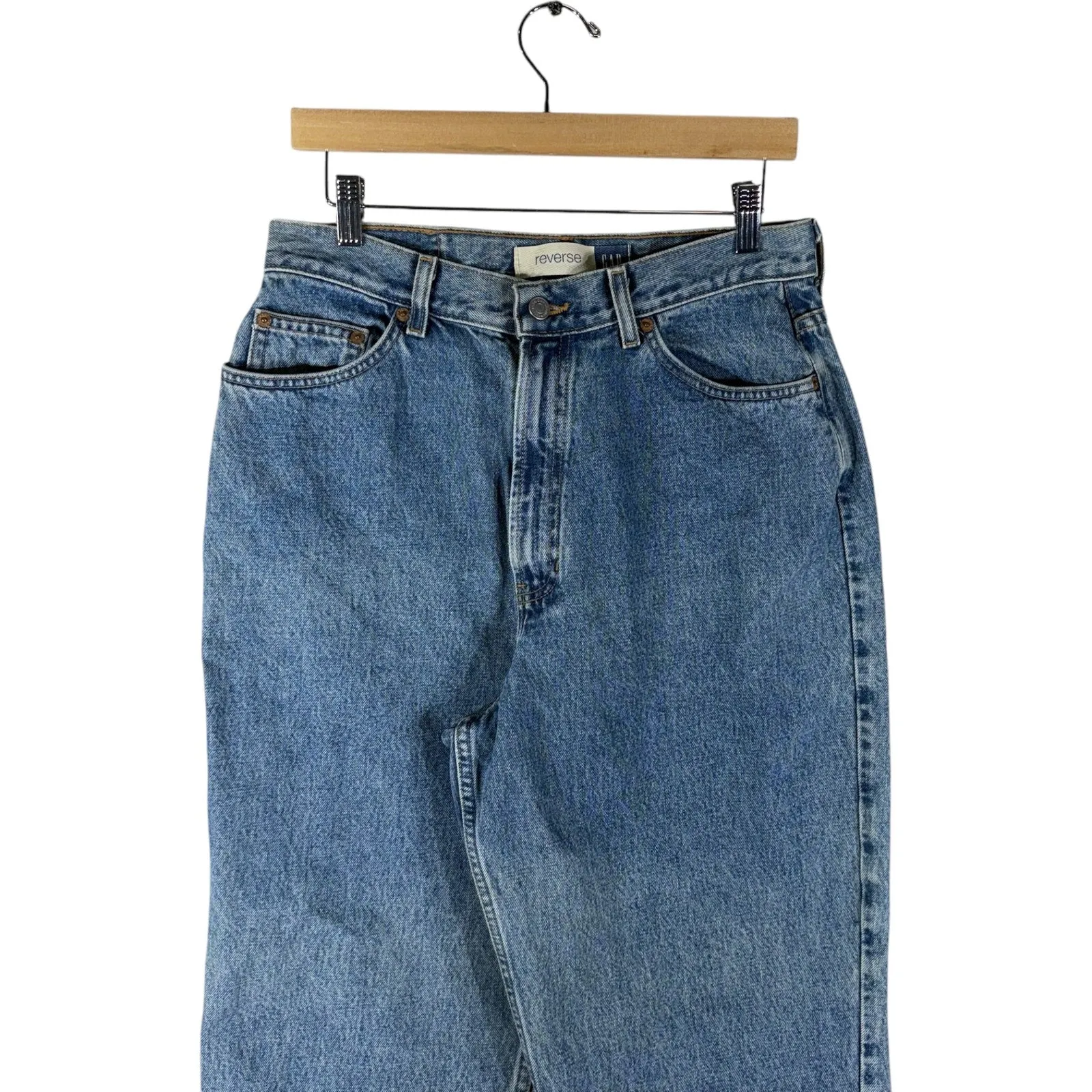 Vintage Gap Reverse Denim Jeans 31x30