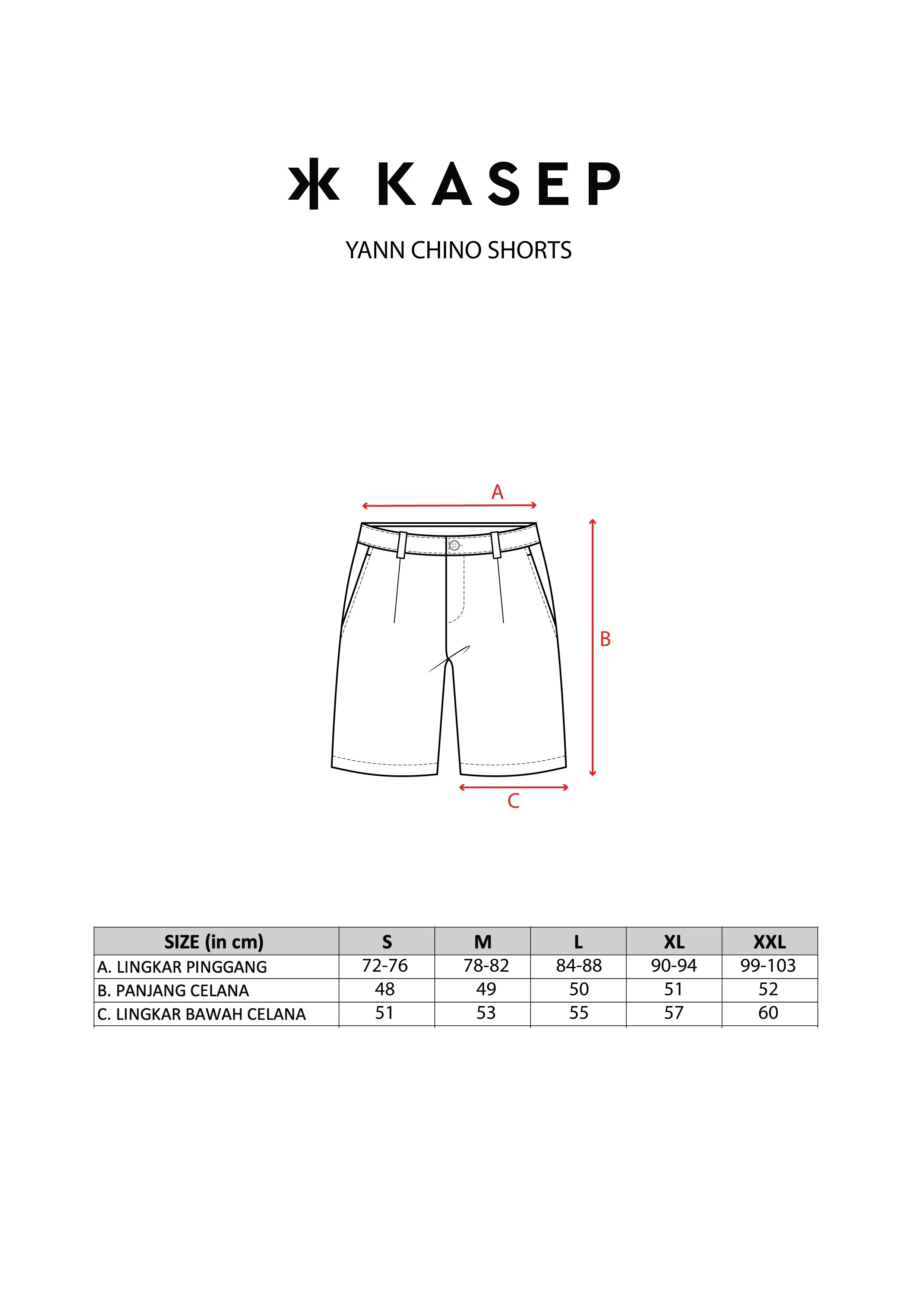 YANN CHINO SHORTS